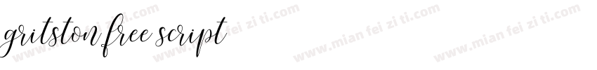 gritston free script字体转换